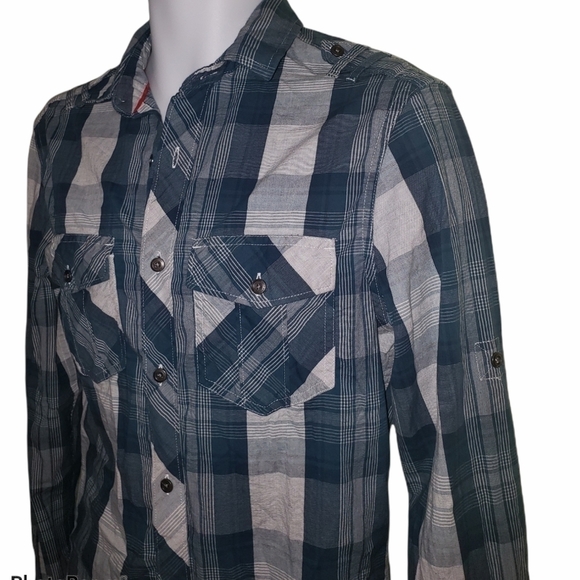 𝅺ROCK & Republic Casual  Roll-Sleeve Shirt - Men's - Picture 2 of 6